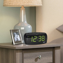 Large Black Digital Alarm Clock